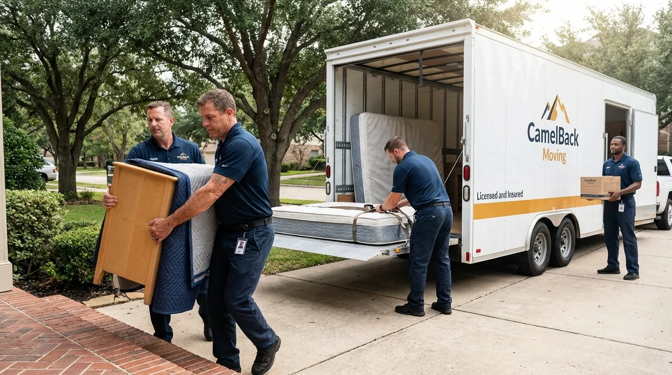 Crew loading residential truck for cross-state move from Annville, KY